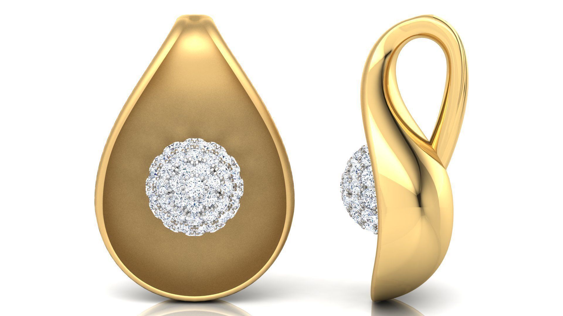 Incurvate Pendant  3D print model_4