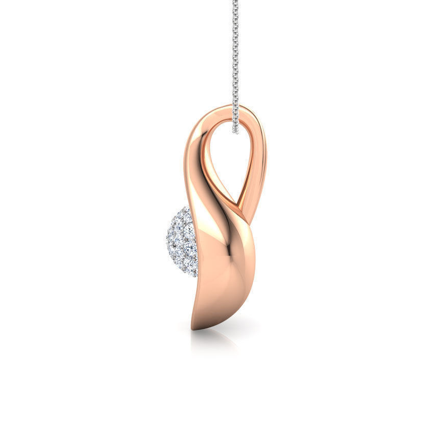 Incurvate Pendant  3D print model_3