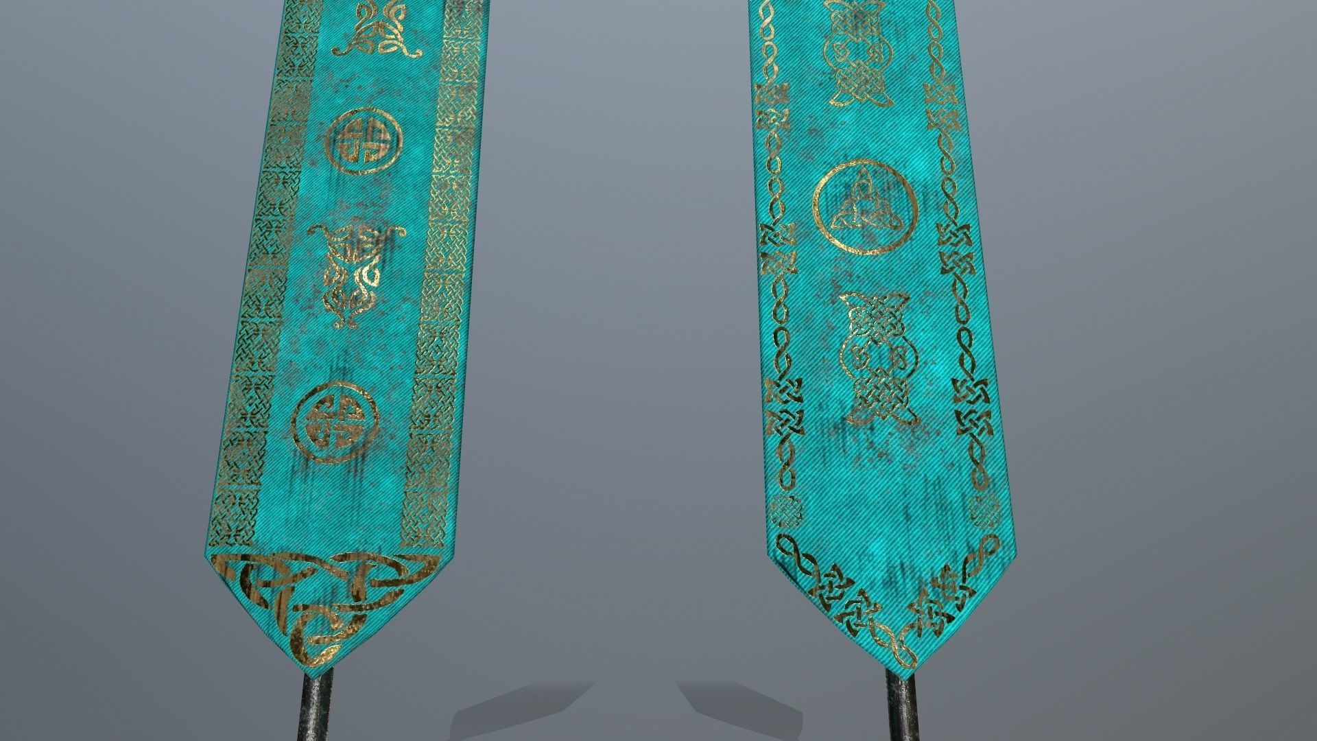 flag  3 Low-poly 3D model_10