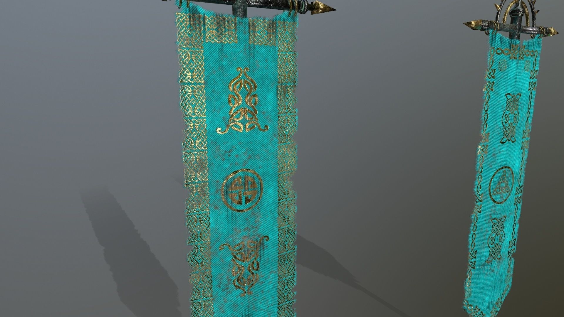 flag  3 Low-poly 3D model_5