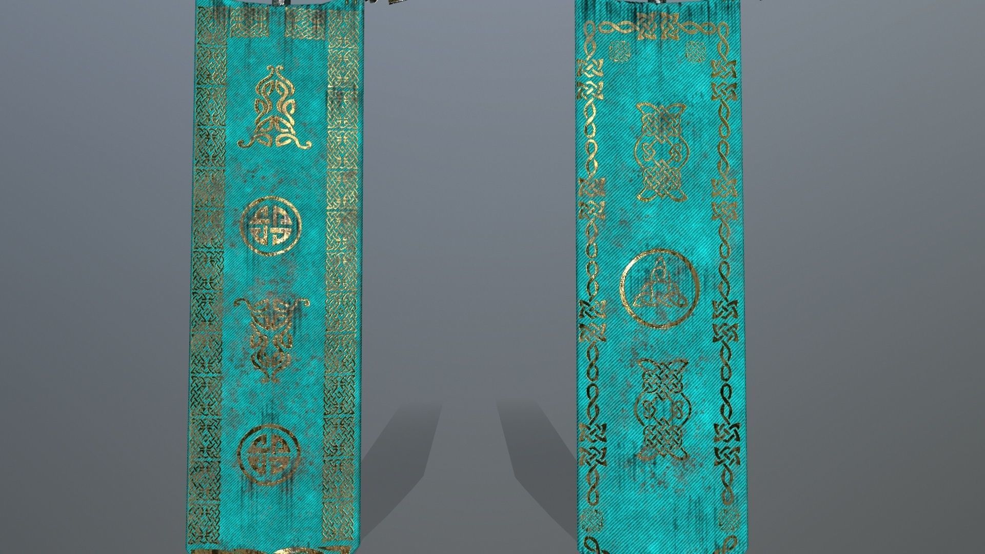 flag  3 Low-poly 3D model_11