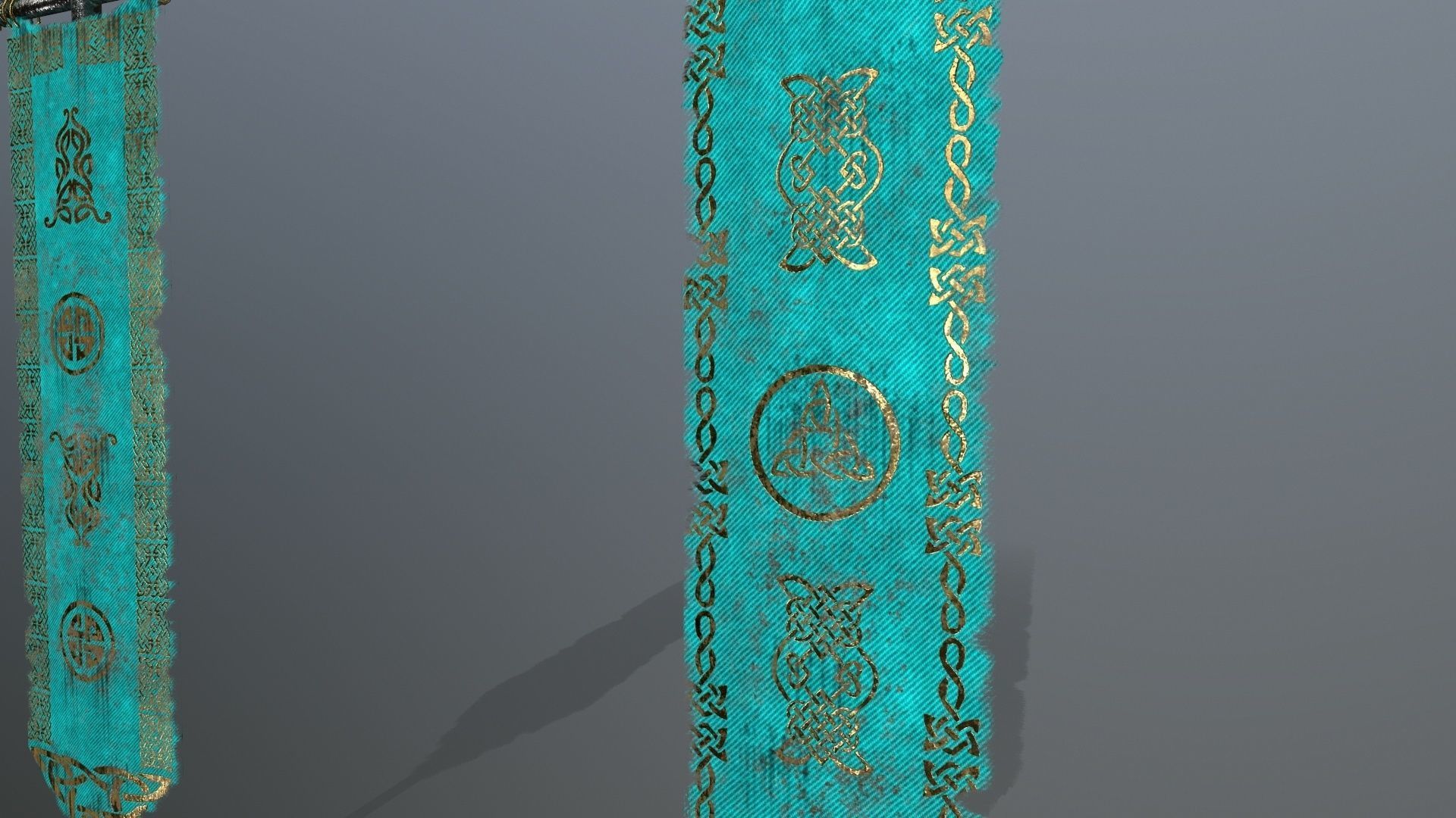 flag  3 Low-poly 3D model_3