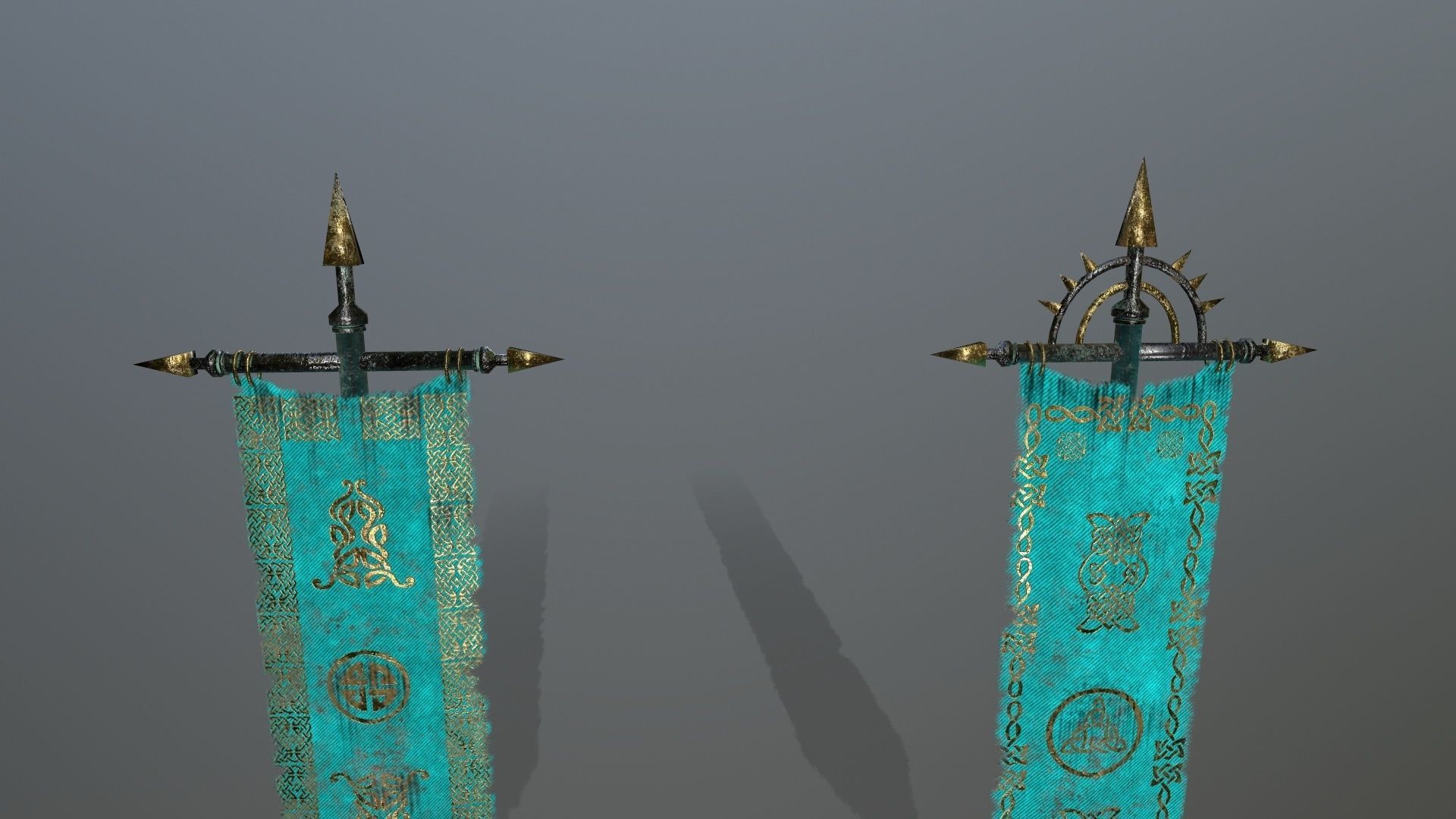 flag  3 Low-poly 3D model_7