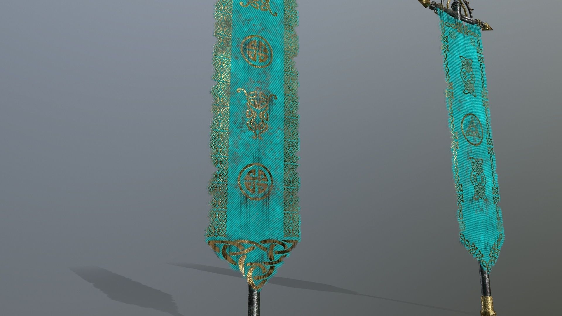 flag  3 Low-poly 3D model_4