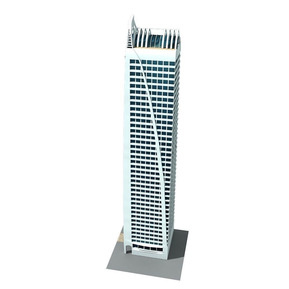 Dubai Arch Tower 3D model_1
