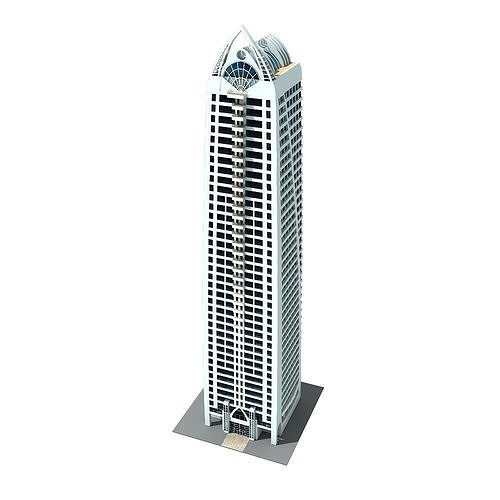 Dubai Arch Tower 3D model