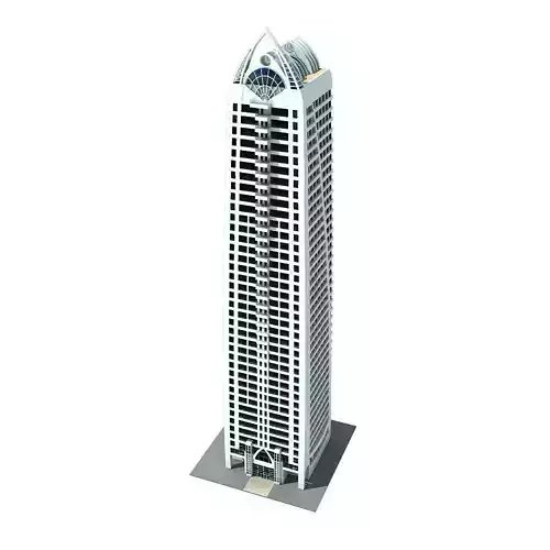 Dubai Arch Tower 3D model