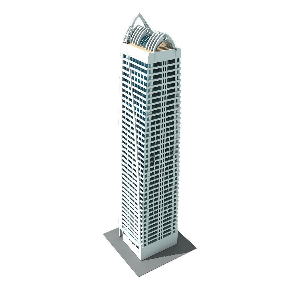 Dubai Arch Tower 3D model_2