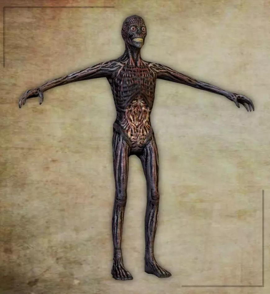 Zombie 3D Model human body Low-poly 3D model_0