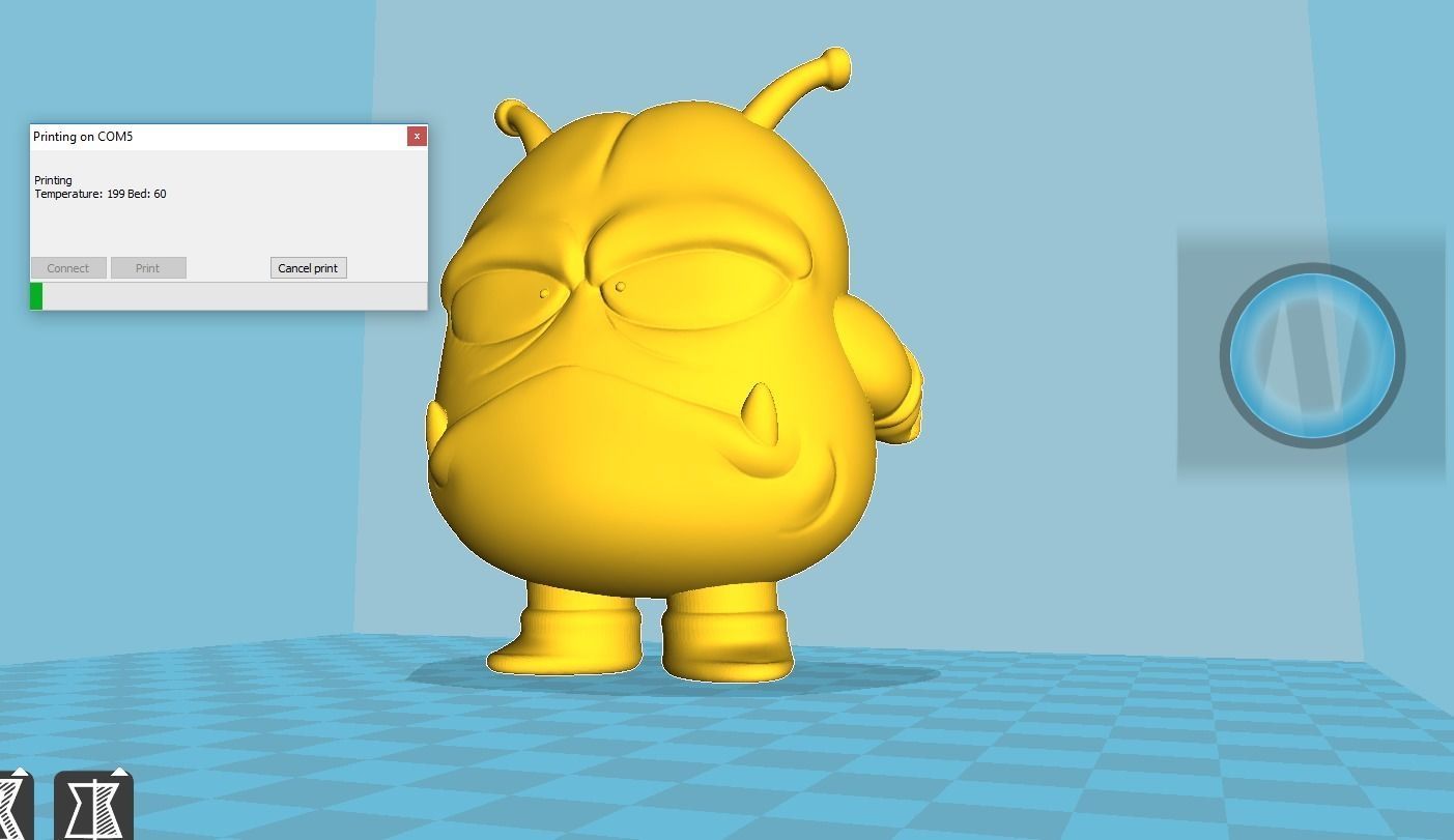 Re Nikochan Arale 3D print model_1