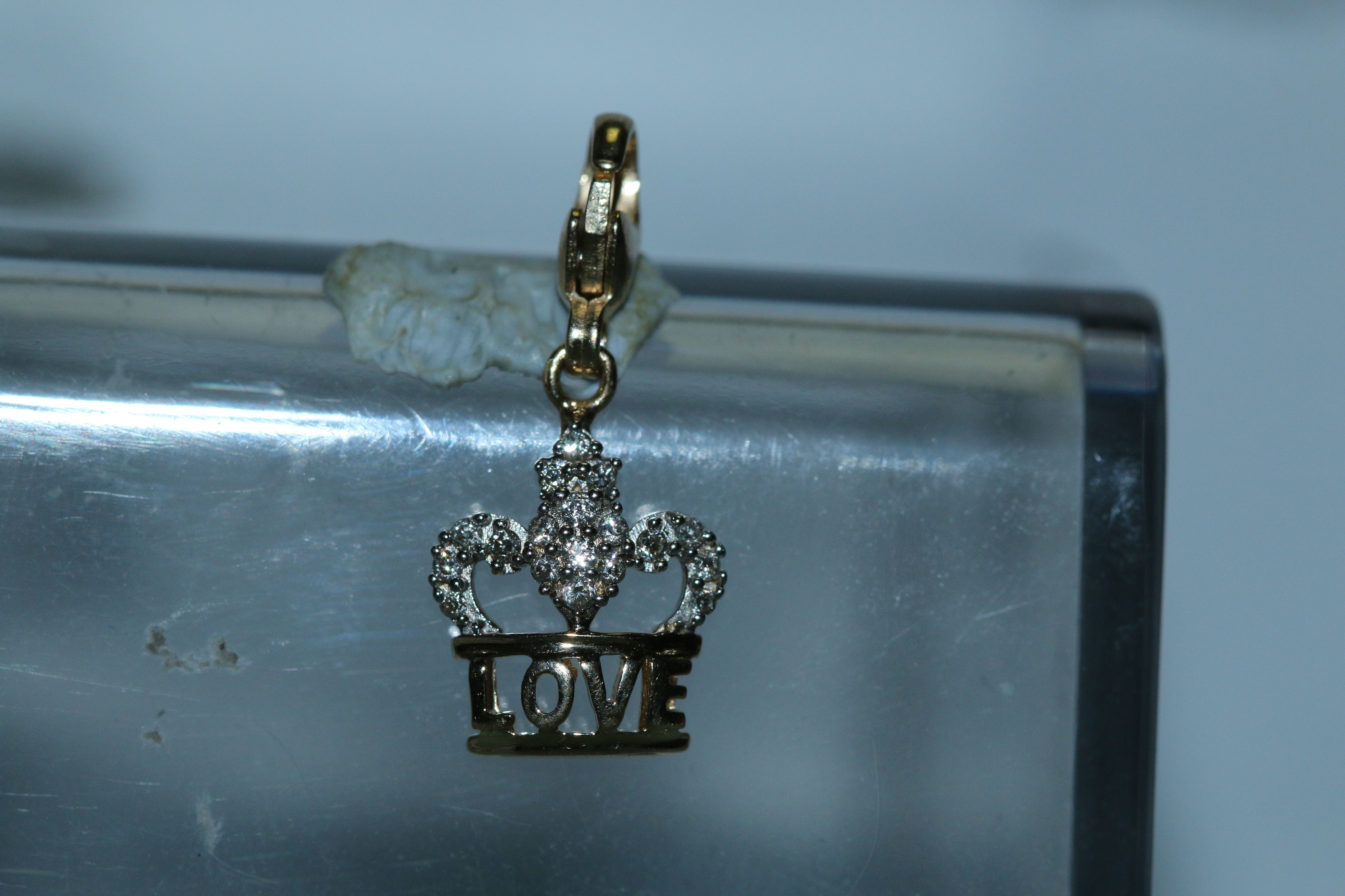 Love Crown Charm Pendant 3D print model_17