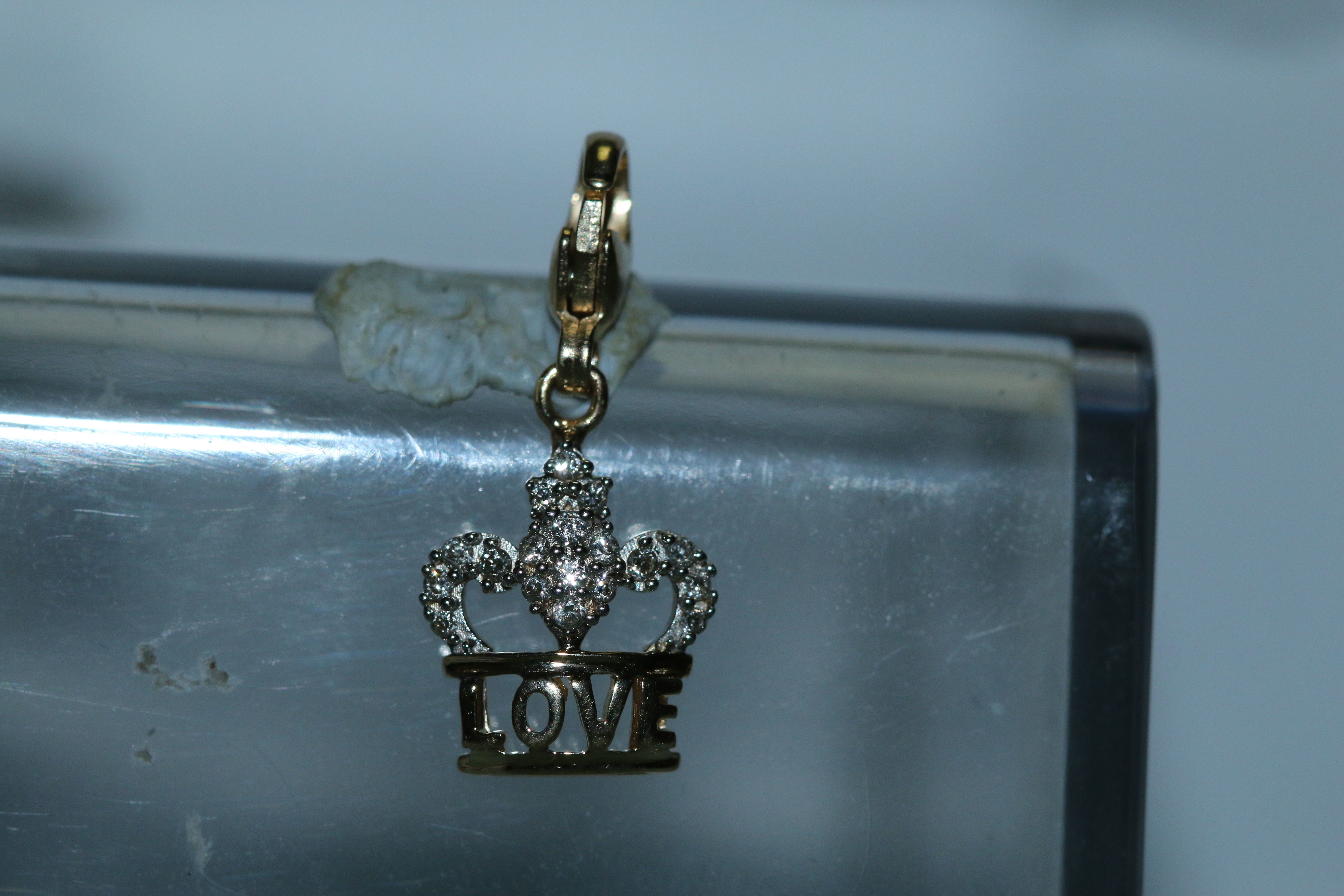 Love Crown Charm Pendant 3D print model_22