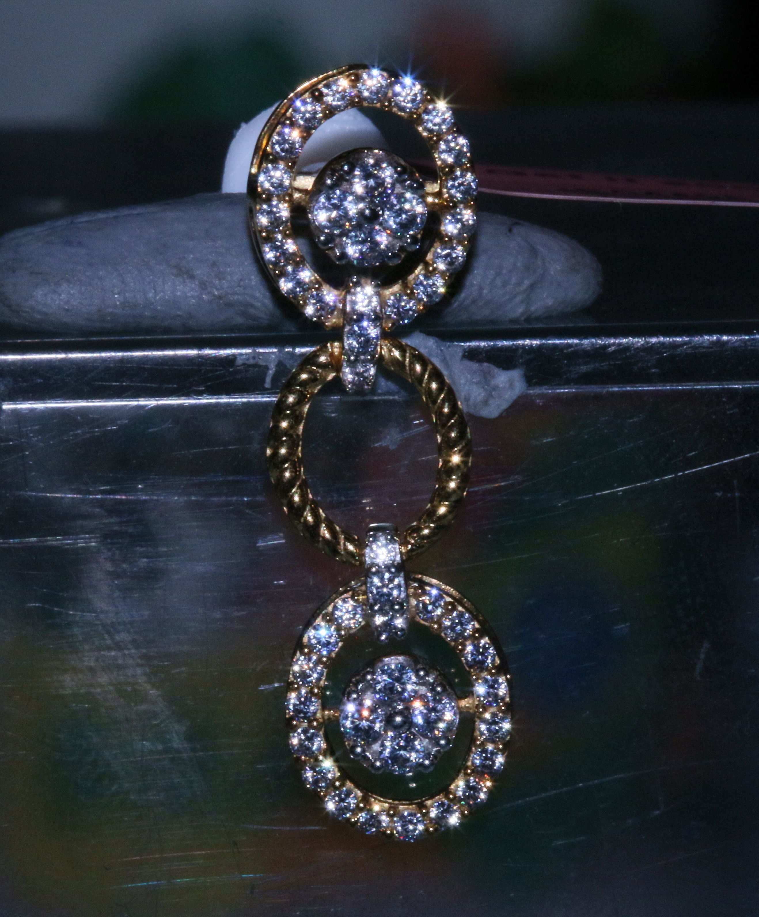 Metro Zigzag Earring 3D print model_10