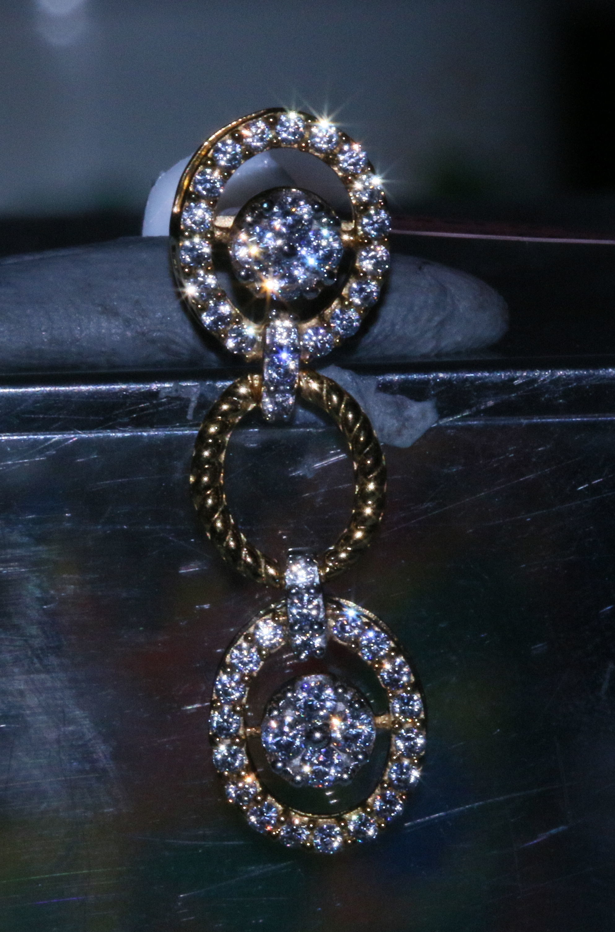 Metro Zigzag Earring 3D print model_11