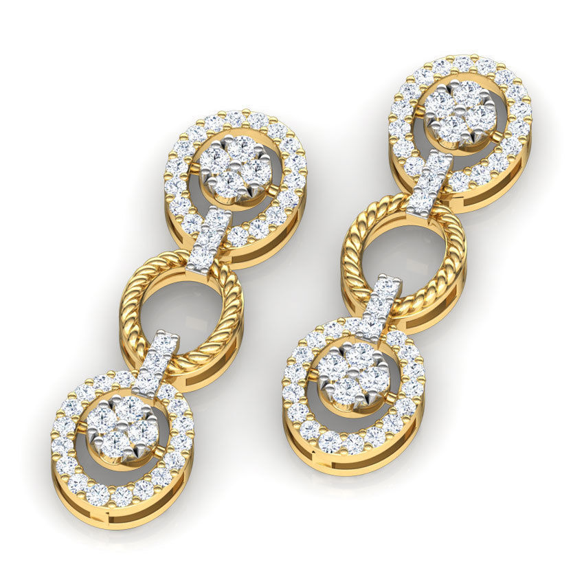 Metro Zigzag Earring 3D print model_4