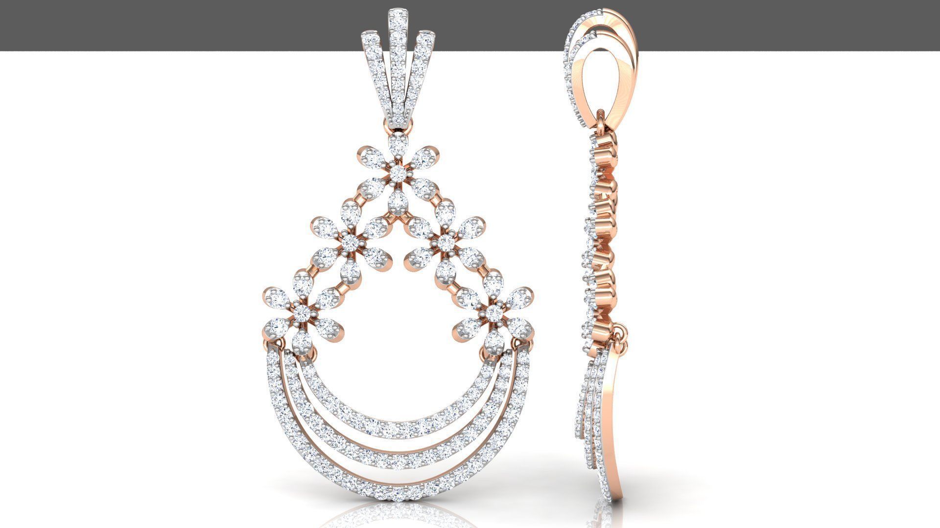 Ornate Pendant  3D print model_4