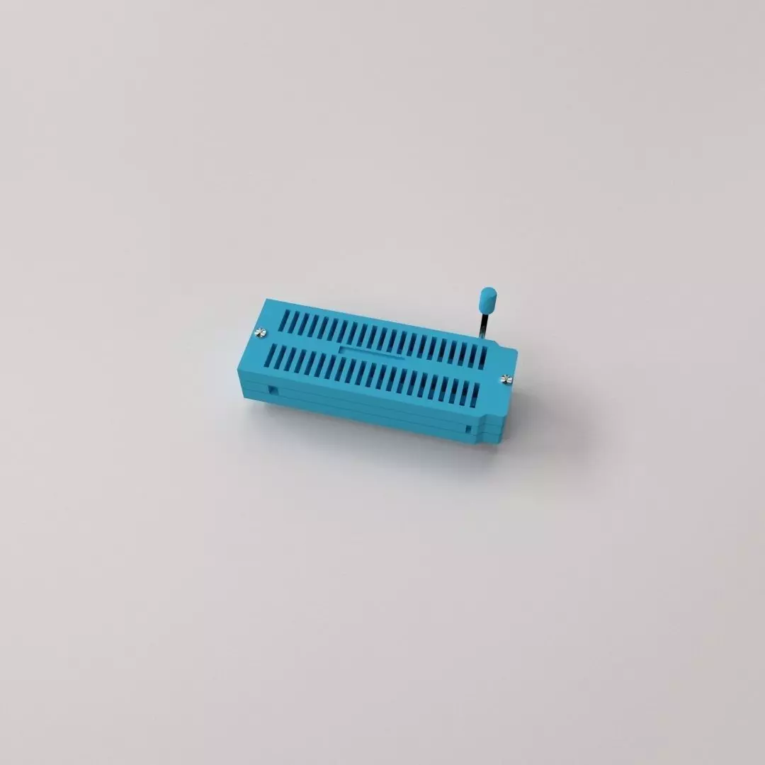 ZIF Socket 3D model_0
