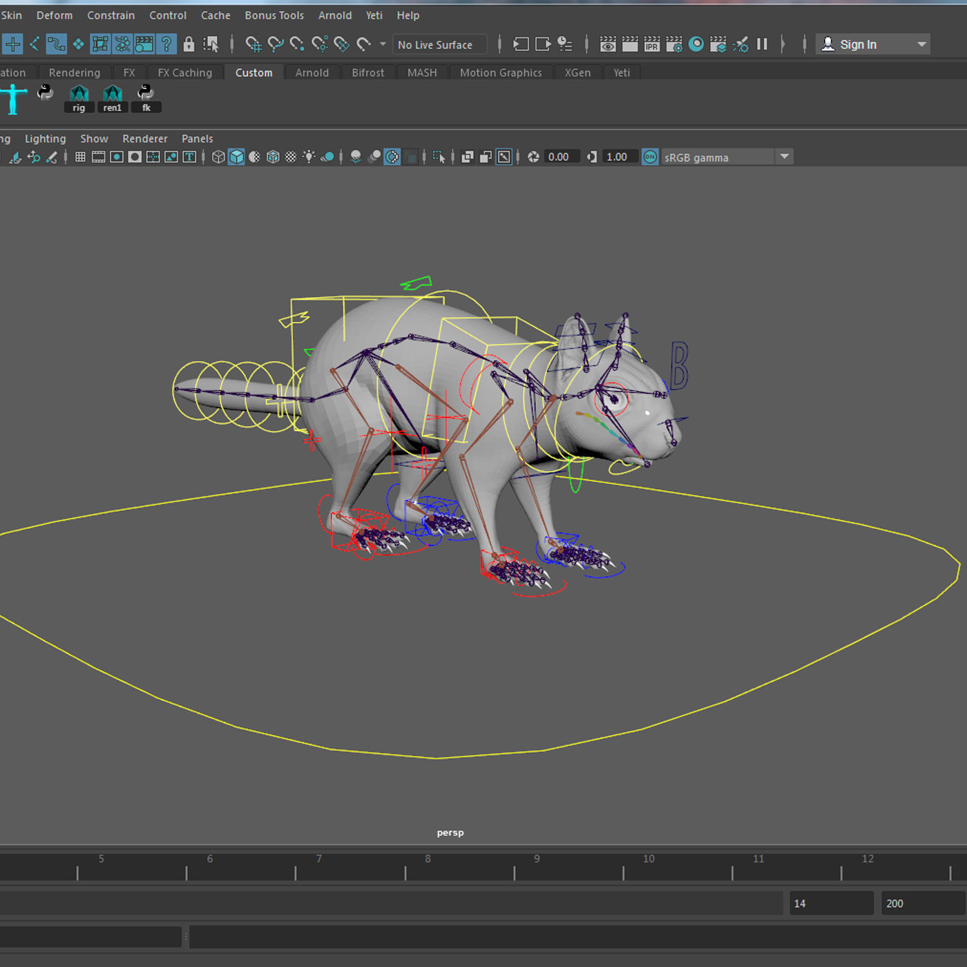 Squirrel Red  3D model_9