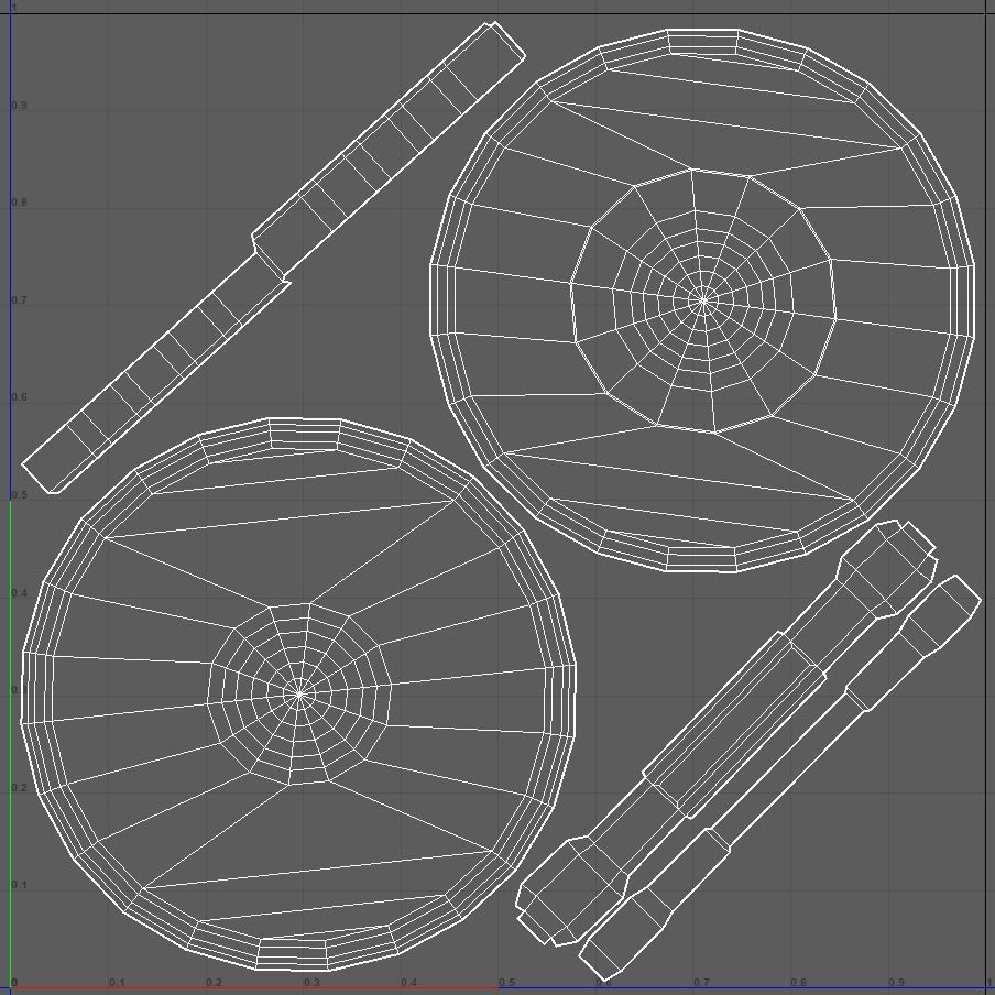  Viking shield-10 paint variations Low-poly 3D model_4