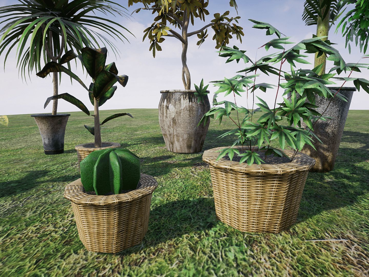 House Plants for UNREAL Low-poly 3D model_4