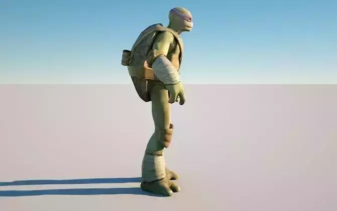 Donatello and animations 3D model