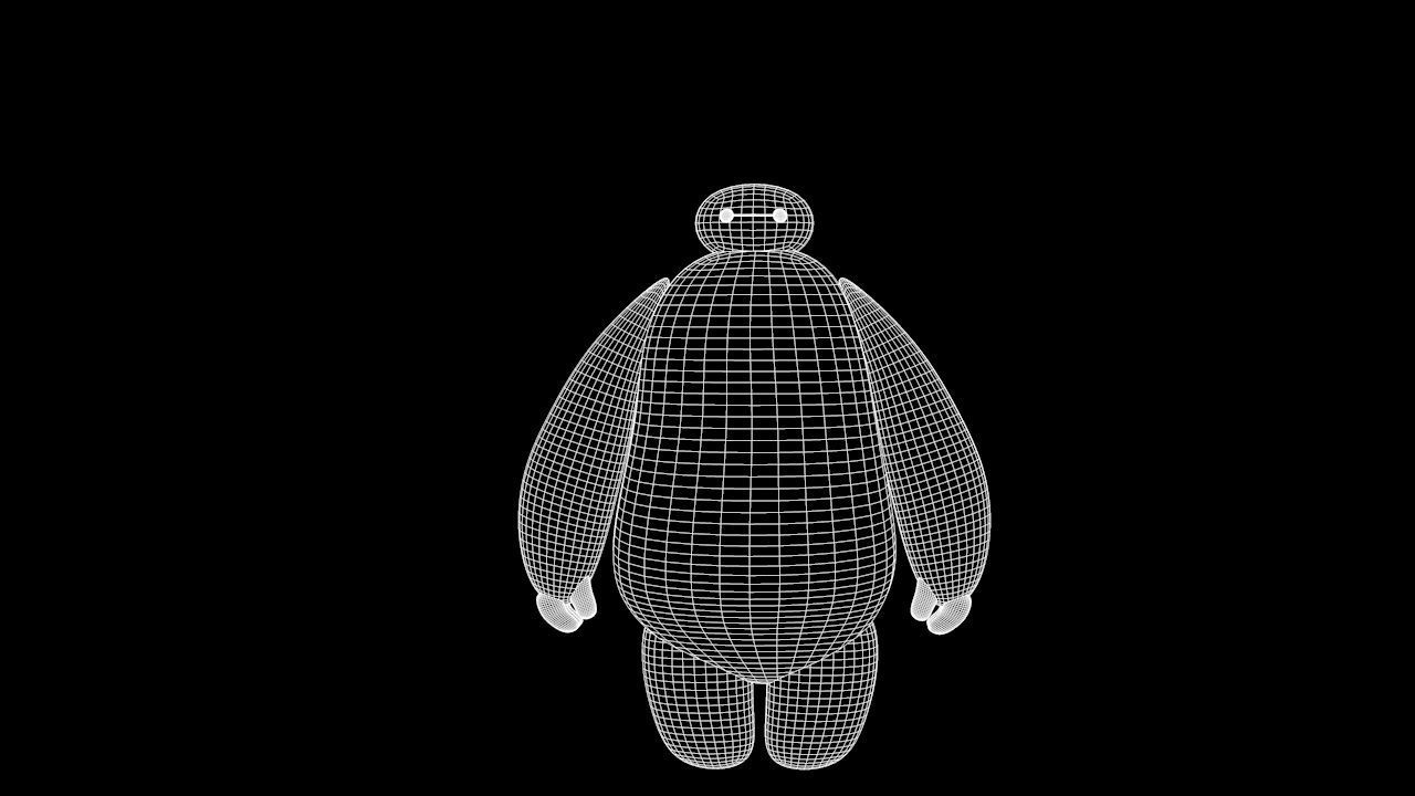 Baymax - Robot Low-poly 3D model_6