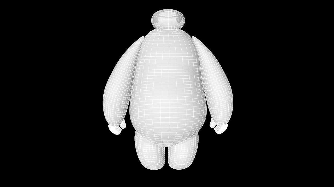 Baymax - Robot Low-poly 3D model_5