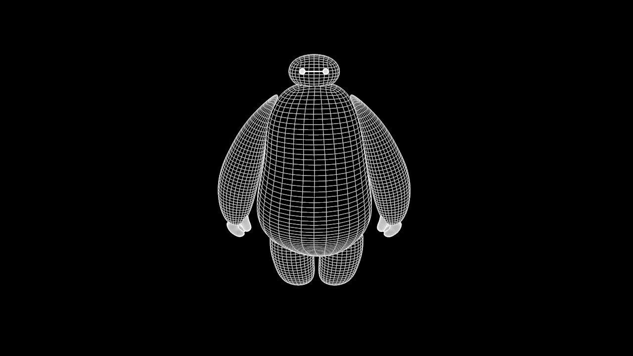 Baymax - Robot Low-poly 3D model_7