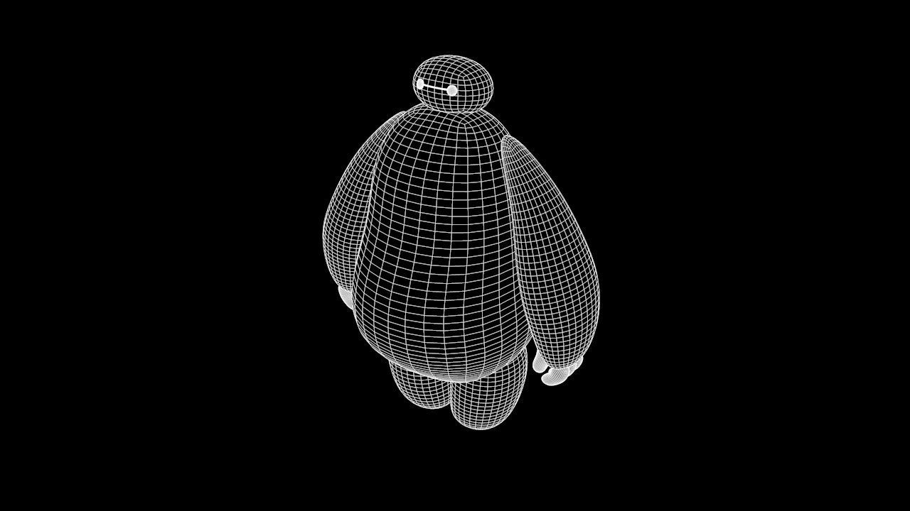 Baymax - Robot Low-poly 3D model_8