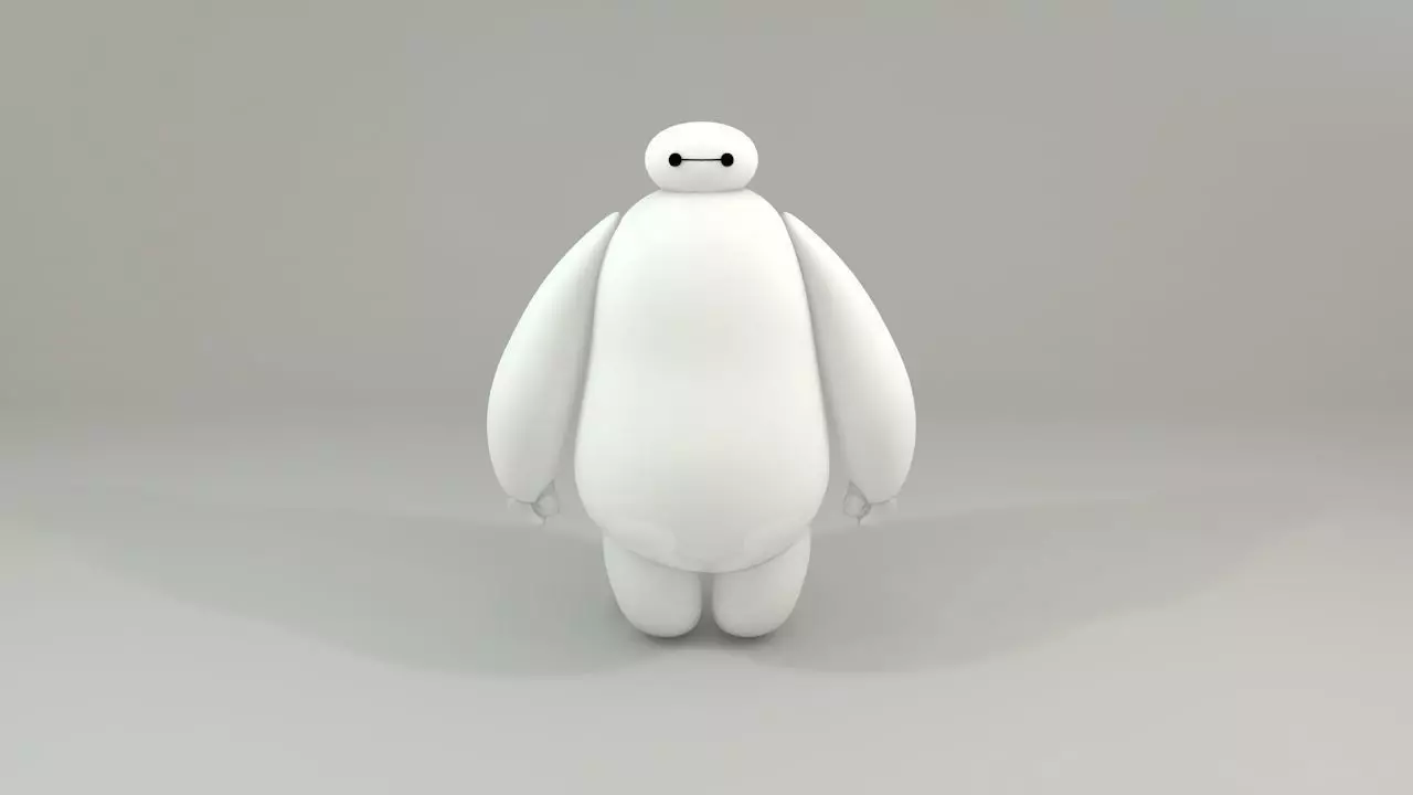 Baymax - Robot Low-poly 3D model_0