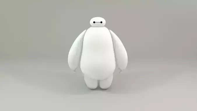 Baymax - Robot Low-poly 3D model Baymax - Robot Low-poly 3D model