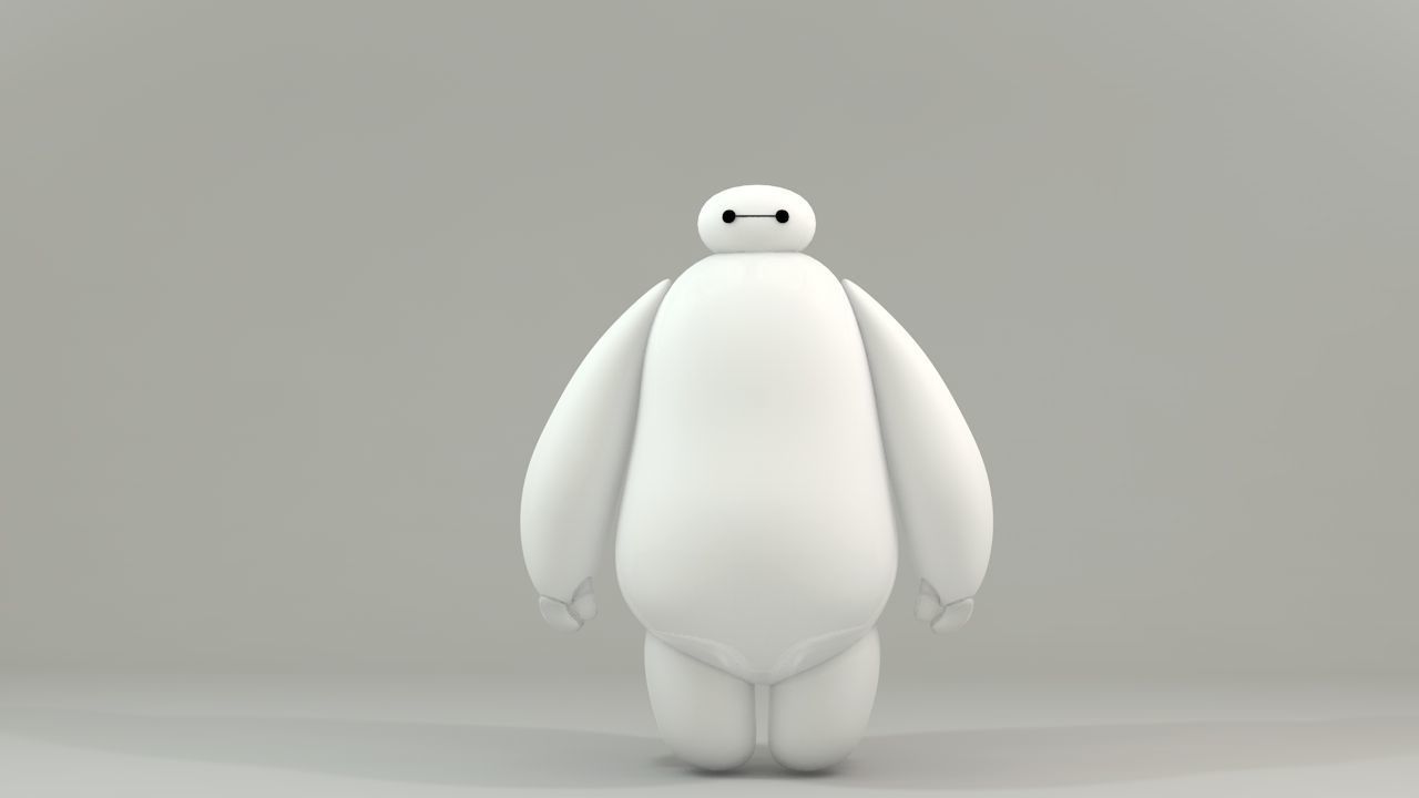 Baymax - Robot Low-poly 3D model_1