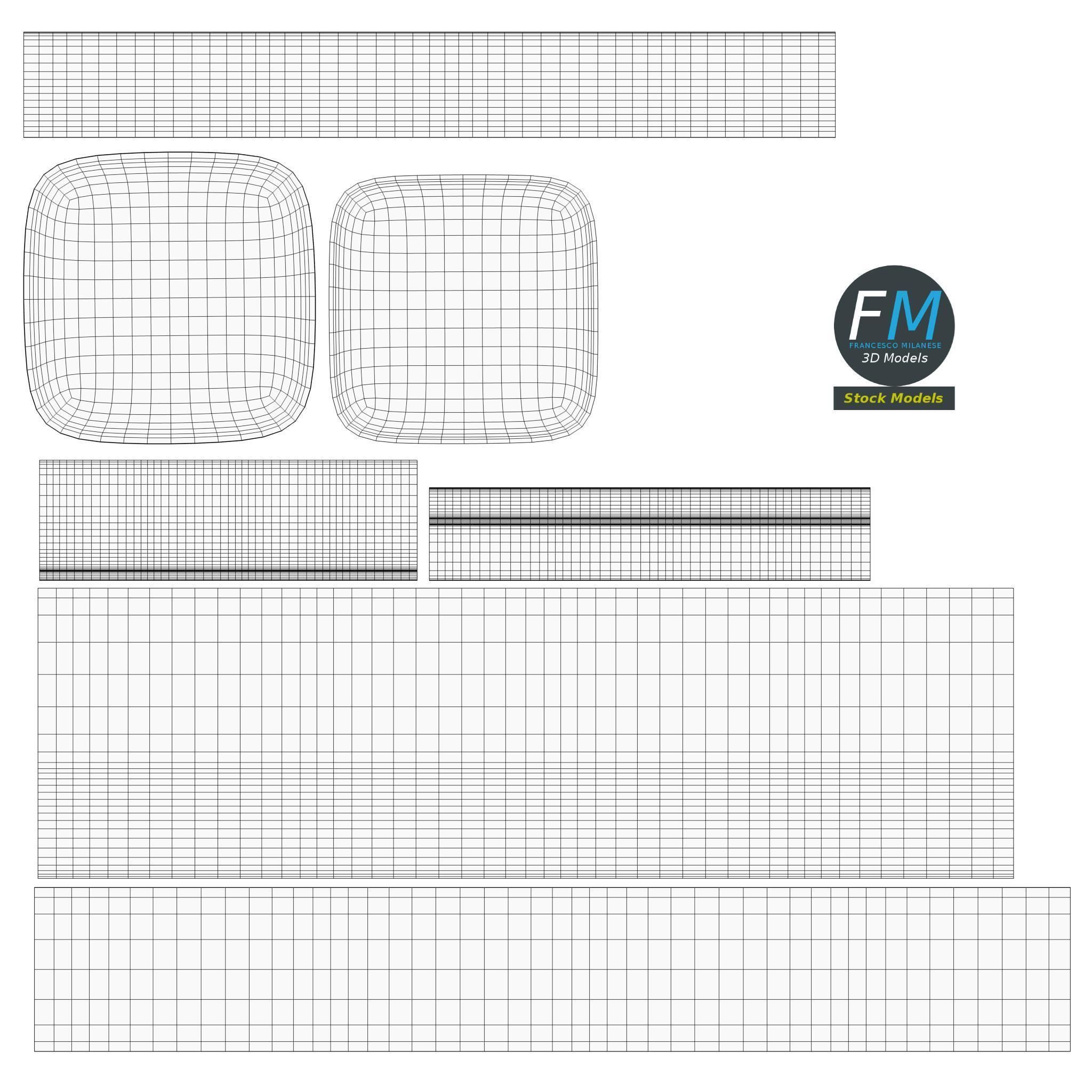 Vintage ink bottle 3D model_11