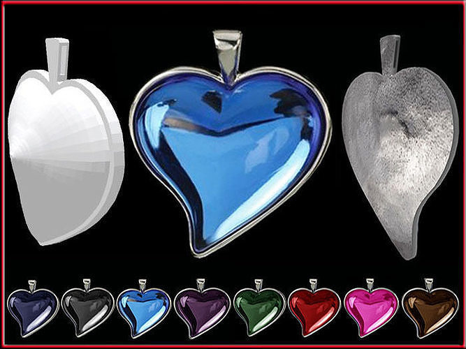 Heart Jewelry Pendant Low-poly 3D model