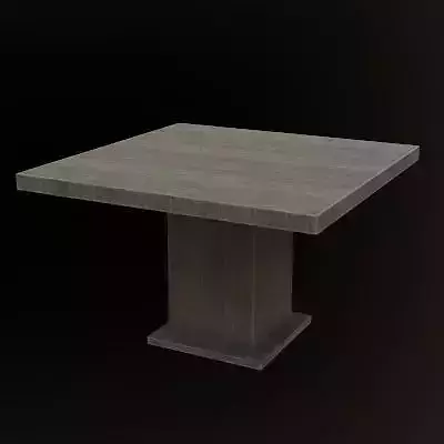 Rustic Wooden Dining Table Real Life Based PBR Low-poly 3D model