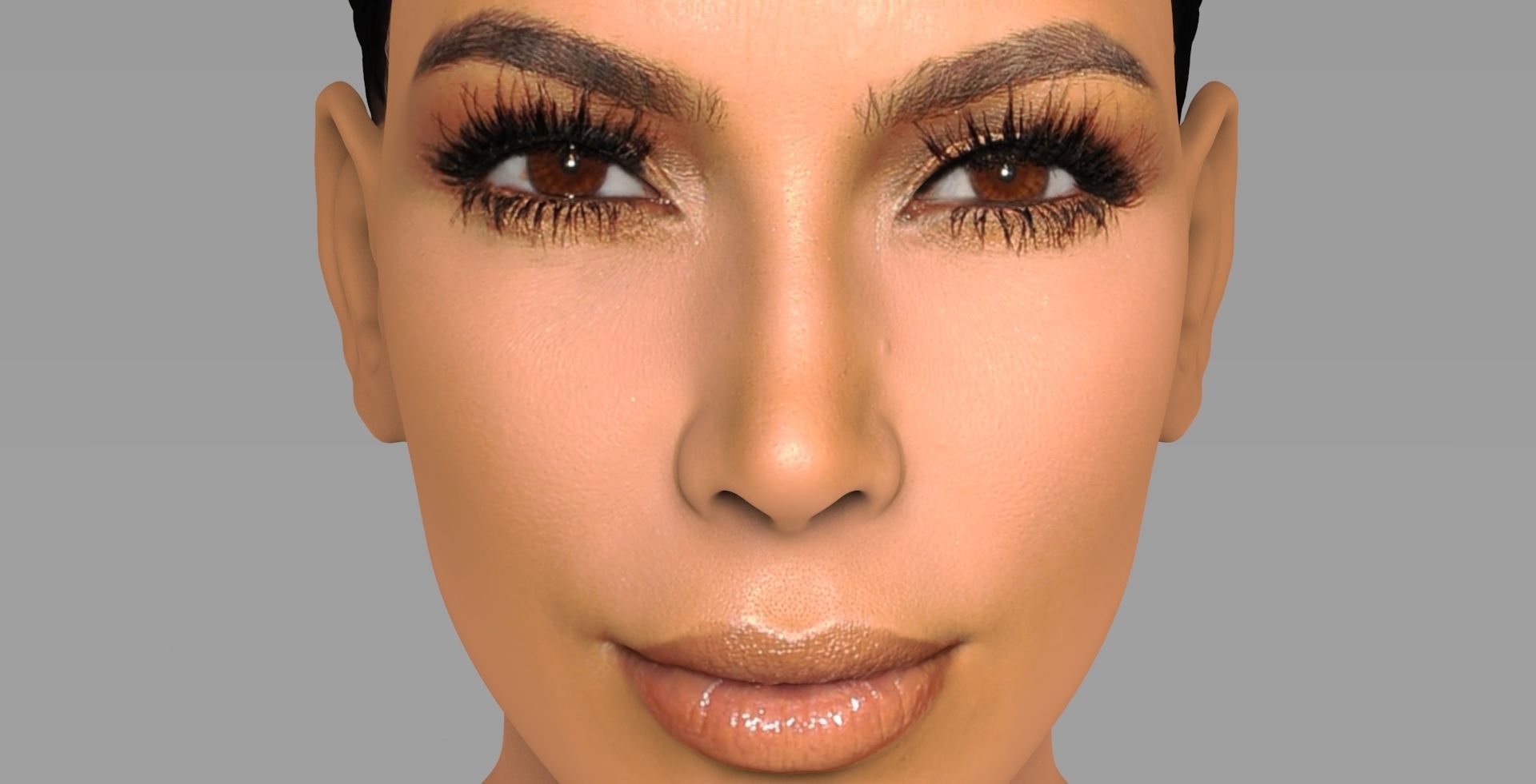 The Kardashians busts ready for full color 3D printing 3D Model Collection_4
