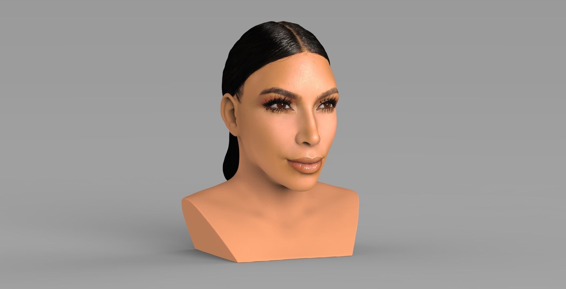 The Kardashians busts ready for full color 3D printing 3D Model Collection_8