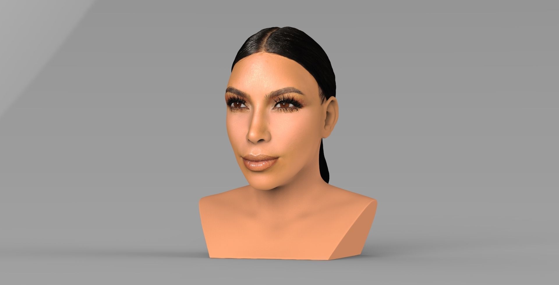 The Kardashians busts ready for full color 3D printing 3D Model Collection_10