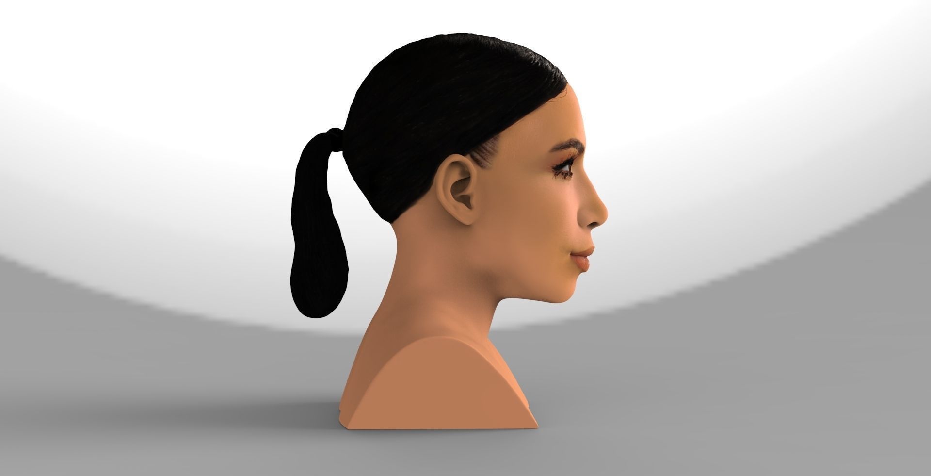 The Kardashians busts ready for full color 3D printing 3D Model Collection_9