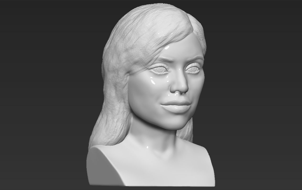 The Kardashians busts ready for full color 3D printing 3D Model Collection_28