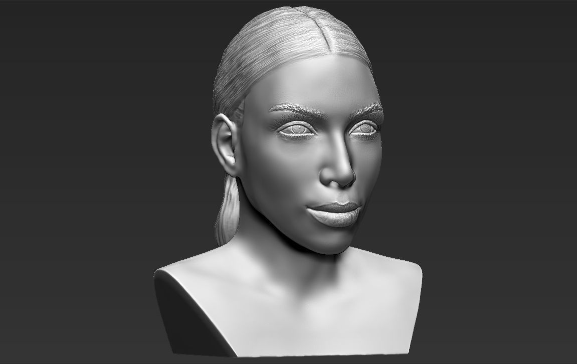 The Kardashians busts ready for full color 3D printing 3D Model Collection_17