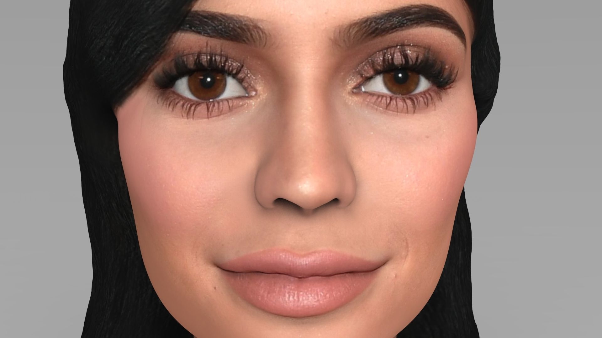 The Kardashians busts ready for full color 3D printing 3D Model Collection_20