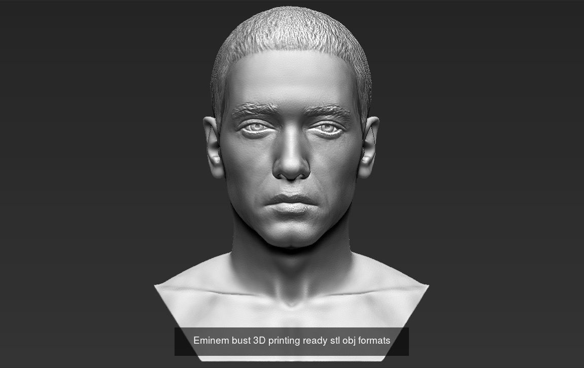 Famous Rappers busts 3D Model Collection_8