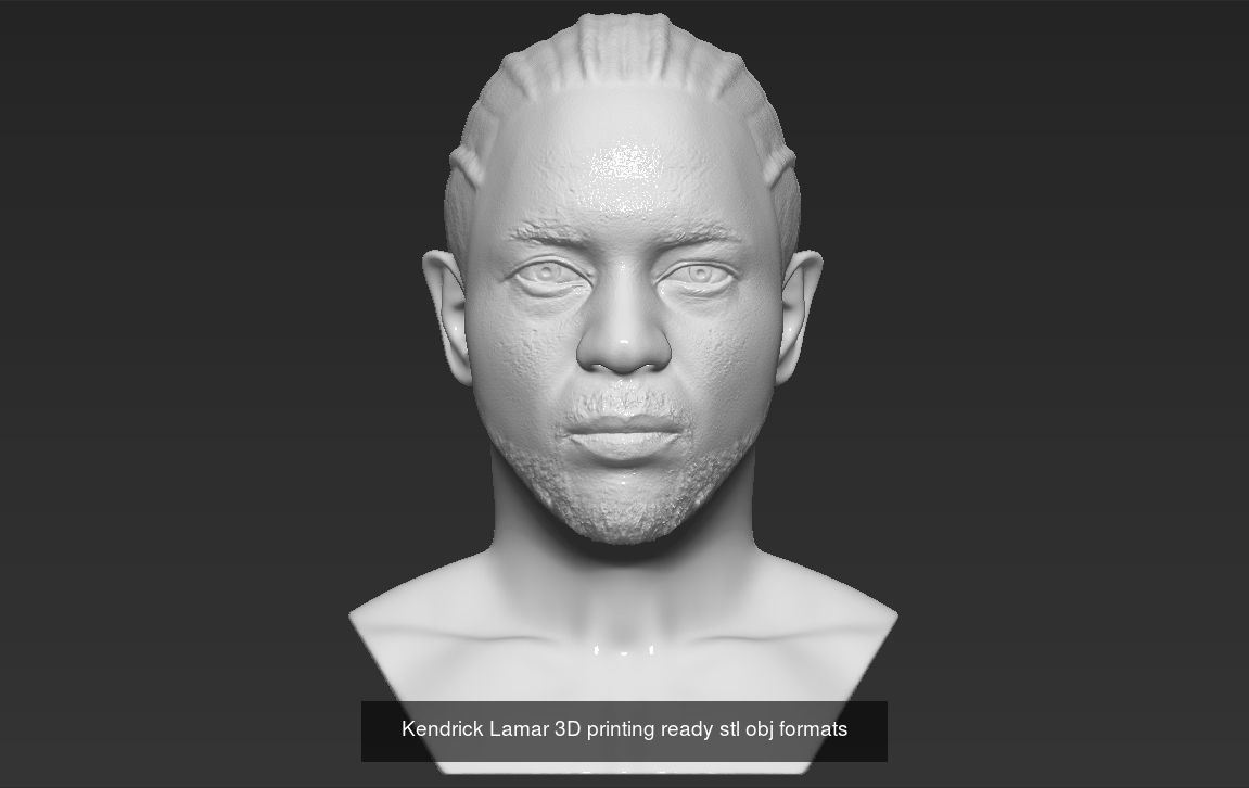 Famous Rappers busts 3D Model Collection_4