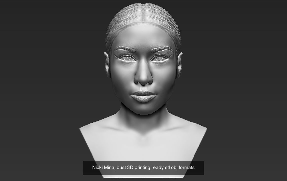 Famous Rappers busts 3D Model Collection_9