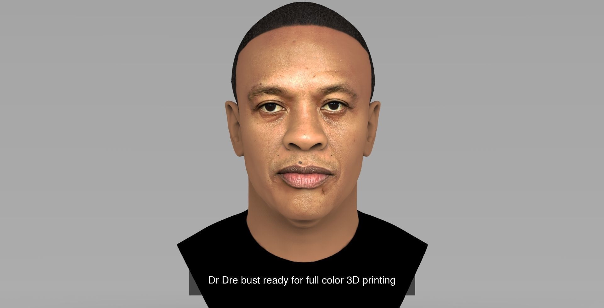 Famous Rappers busts ready for full color 3D printing 3D Model Collection_4