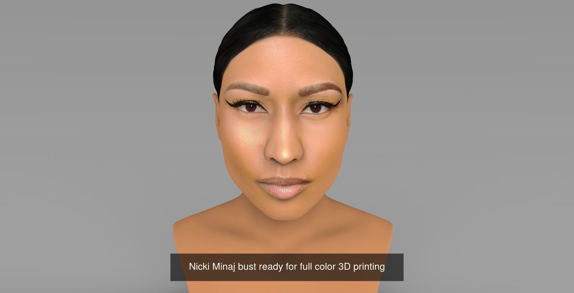 Famous Rappers busts ready for full color 3D printing 3D Model Collection_8