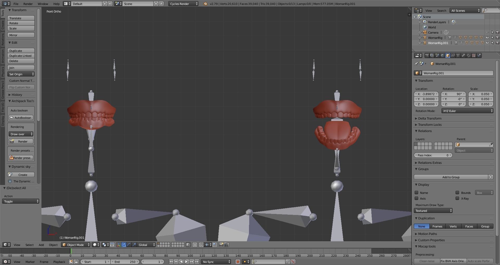 Realistic Human Basemesh - UVMapped - Rigged Low-poly 3D model_38