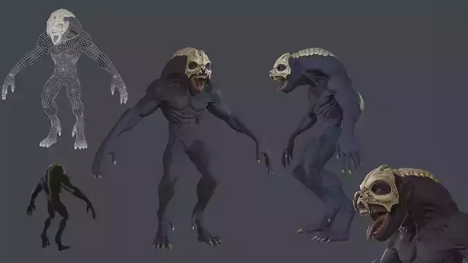 Monster humanoid creature