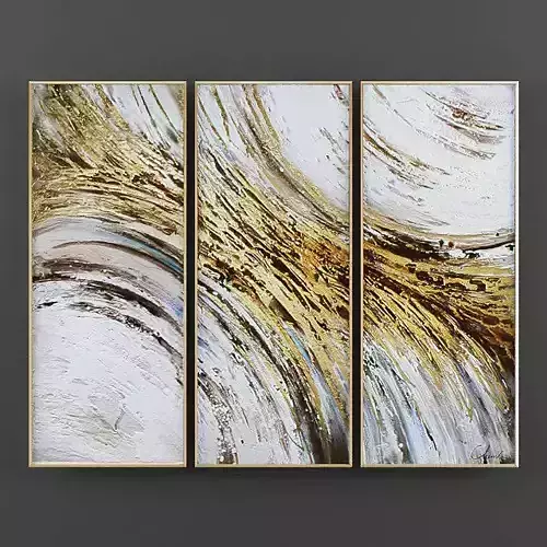 Art03 gold and abstract painting